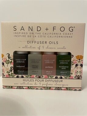 SAND + FOG Diffuser Oils Set - 4 x 0.33 FL OZ (10 ML) Dropper Bottles